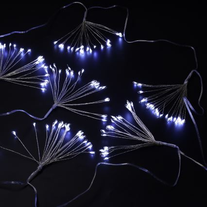 Brilagi - Guirlande LED d'extérieur 150 LED 5 m IP44 blanc froid effet feu d'artifice