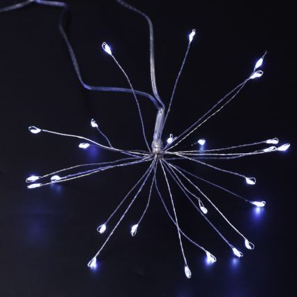 Brilagi - Guirlande LED d'extérieur 150 LED 5 m IP44 blanc froid effet feu d'artifice