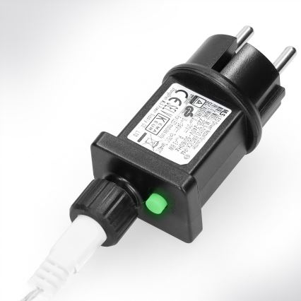 Brilagi - Guirlande LED d'extérieur 200 LED / 8 fonctions, 13 m, IP44, blanc chaud, ampoules en forme de glaçons