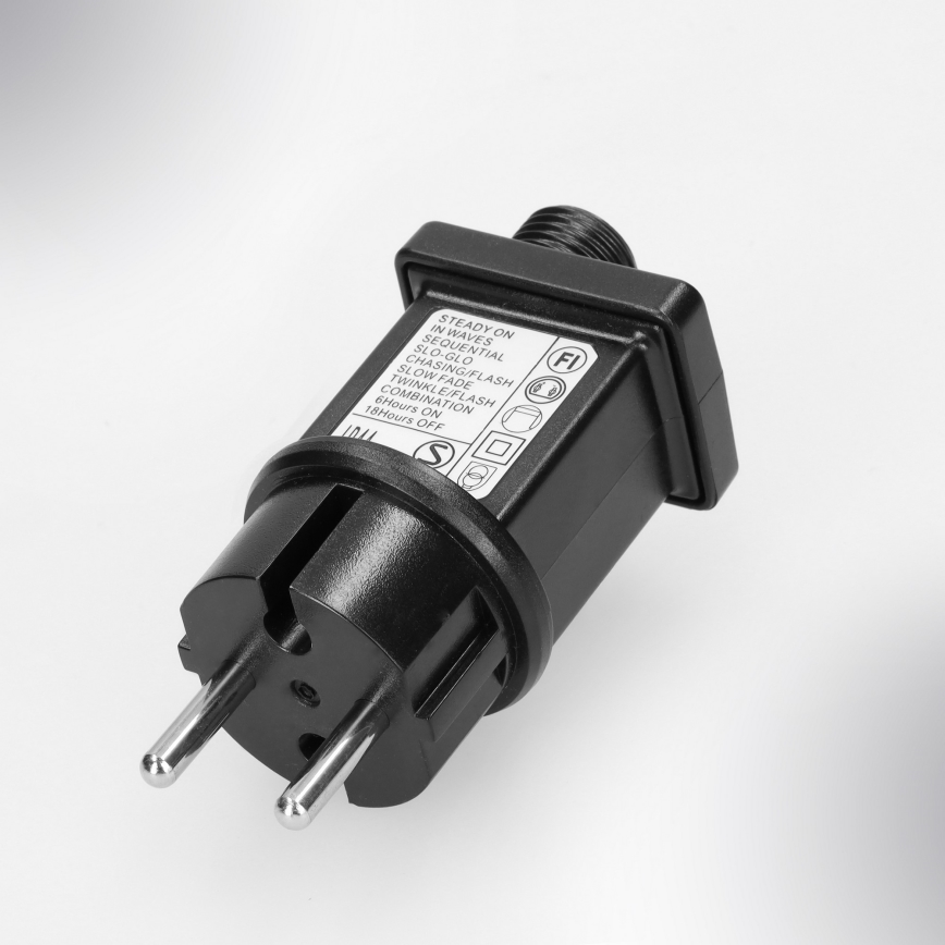 Brilagi - Guirlande LED d'extérieur 200 LED / 8 fonctions, 13 m, IP44, blanc chaud, ampoules en forme de glaçons