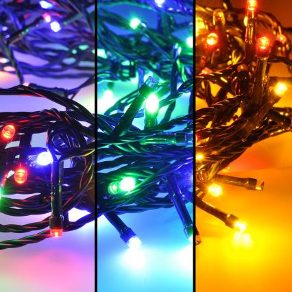 Brilagi - Guirlande LED d'extérieur 200 LED, 8 modes, 23 m, IP44, multicolore
