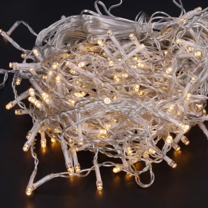 Brilagi - Guirlande LED d'extérieur 400 LED/8 fonctions 23 m IP44 blanc chaud