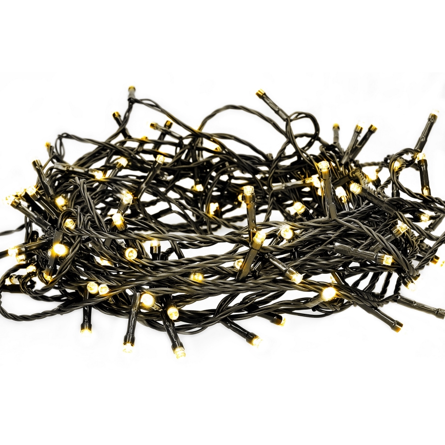 Brilagi - guirlande LED extérieure 100xLED/8 fonctions 13 m IP44 blanc chaud