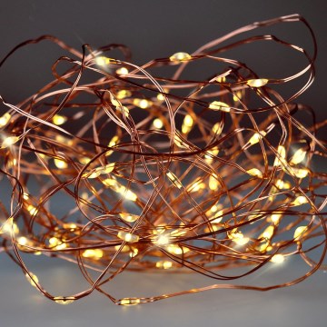 Brilagi - Guirlande lumineuse de Noël à LED 100xLED/3xAA 10m blanc chaud
