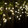 BRILAGI - guirlande lumineuse de Noël LED 40xLED/3xAA 1,8m blanc chaud en forme d'étoiles
