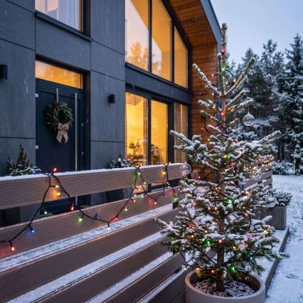 BRILAGI - Guirlande lumineuse de Noël LED d'extérieur 700 LED / 8 fonctions, 75 m, IP44, multicolore