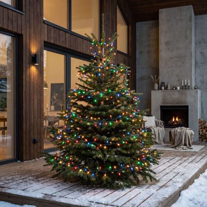 BRILAGI - Guirlande lumineuse de Noël LED d'extérieur 700 LED / 8 fonctions, 75 m, IP44, multicolore