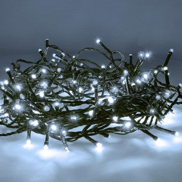 BRILAGI - Guirlande lumineuse de Noël LED extérieure 150 LED/8 fonctions 18 m IP44 blanc froid