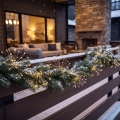 BRILAGI - Guirlande lumineuse de Noël LED extérieure 300 LED 7 m IP44 blanc chaud effet feu d