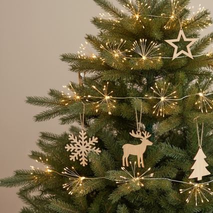 Brilagi - Guirlande lumineuse de Noël pour extérieur 150xLED 5m IP44 blanc chaud effet feu d'artifice