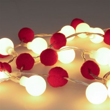 BRILAGI - Guirlande lumineuse LED de Noël 20xLED/2xAA 1,8m blanc chaud
