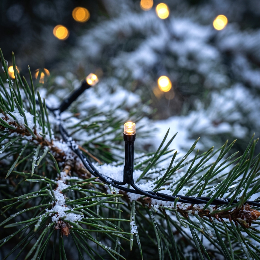 BRILAGI - Guirlande lumineuse LED de Noël extérieure 1000 LED/8 fonctions 105 m IP44 blanc chaud