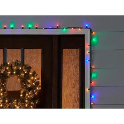 Brilagi - Guirlande lumineuse LED de Noël pour l'extérieur 200 LED, 2 modes, 25 m, IP44, multicolore