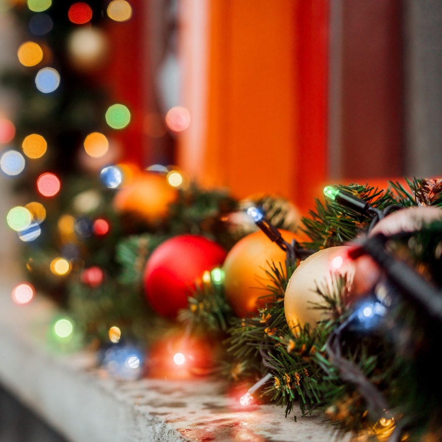 Brilagi - Guirlande lumineuse LED de Noël pour l'extérieur 200 LED, 2 modes, 25 m, IP44, multicolore