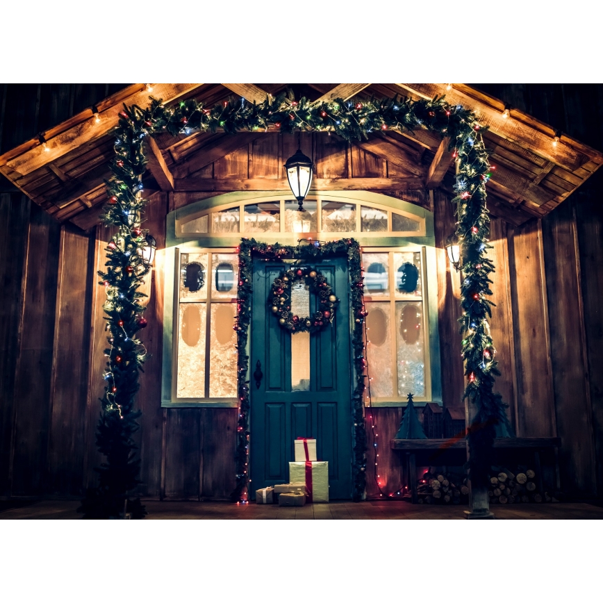 Brilagi - Guirlande lumineuse LED de Noël pour l'extérieur 200 LED, 2 modes, 25 m, IP44, multicolore