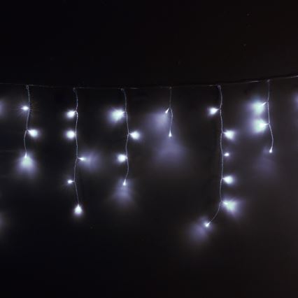 Brilagi - LED guirlande  extérieure 200xLED/8 fonctions 13m IP44 blanc froid effet stalactites