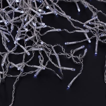 Brilagi - LED guirlande  extérieure 200xLED/8 fonctions 13m IP44 blanc froid effet stalactites