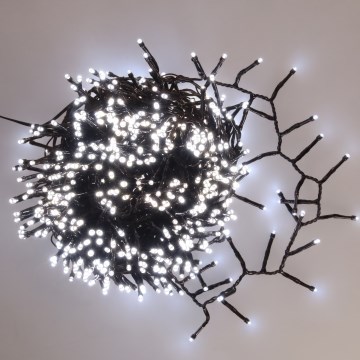 BRILAGI - Guirlande lumineuse LED d'extérieur 800 LED 21 m IP44 blanc froid