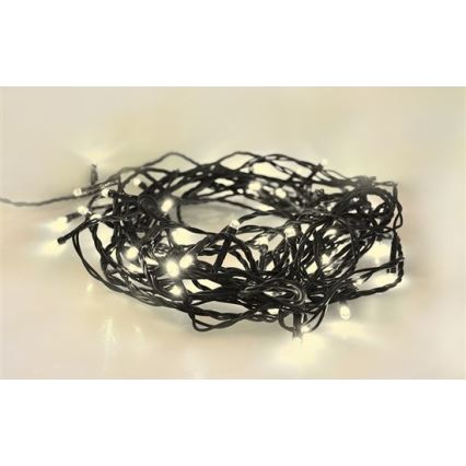 BRILAGI - Guirlande lumineuse LED d'extérieur pour Noël, 100 LED, 8 fonctions, 13 m, IP44, blanc chaud