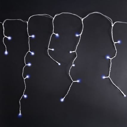 Brilagi - Guirlande lumineuse de Noël LED d'extérieur 200 LED/8 fonctions, 13 m, IP44, blanc froid, effet stalactites