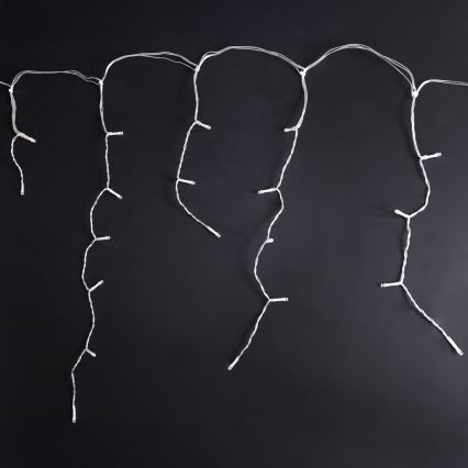 Brilagi - Guirlande lumineuse de Noël LED d'extérieur 200 LED/8 fonctions, 13 m, IP44, blanc froid, effet stalactites