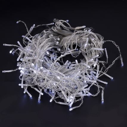 Brilagi - Guirlande lumineuse de Noël LED d'extérieur 200 LED/8 fonctions, 13 m, IP44, blanc froid, effet stalactites