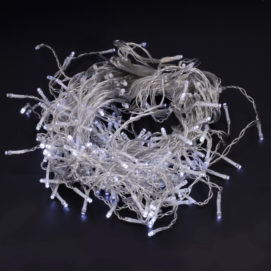 Brilagi - Guirlande lumineuse de Noël LED d'extérieur 200 LED/8 fonctions, 13 m, IP44, blanc froid, effet stalactites