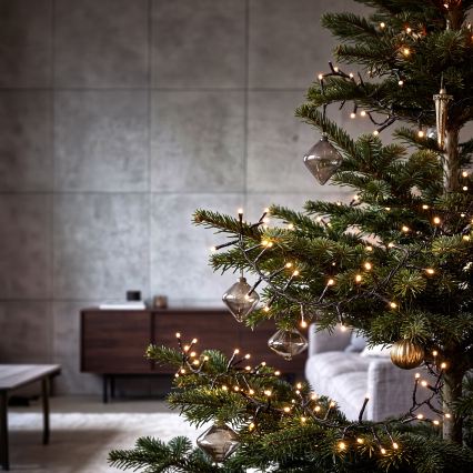 BRILAGI - Guirlande lumineuse LED d'extérieur pour Noël, 400 LED, 13 m, IP44, blanc chaud