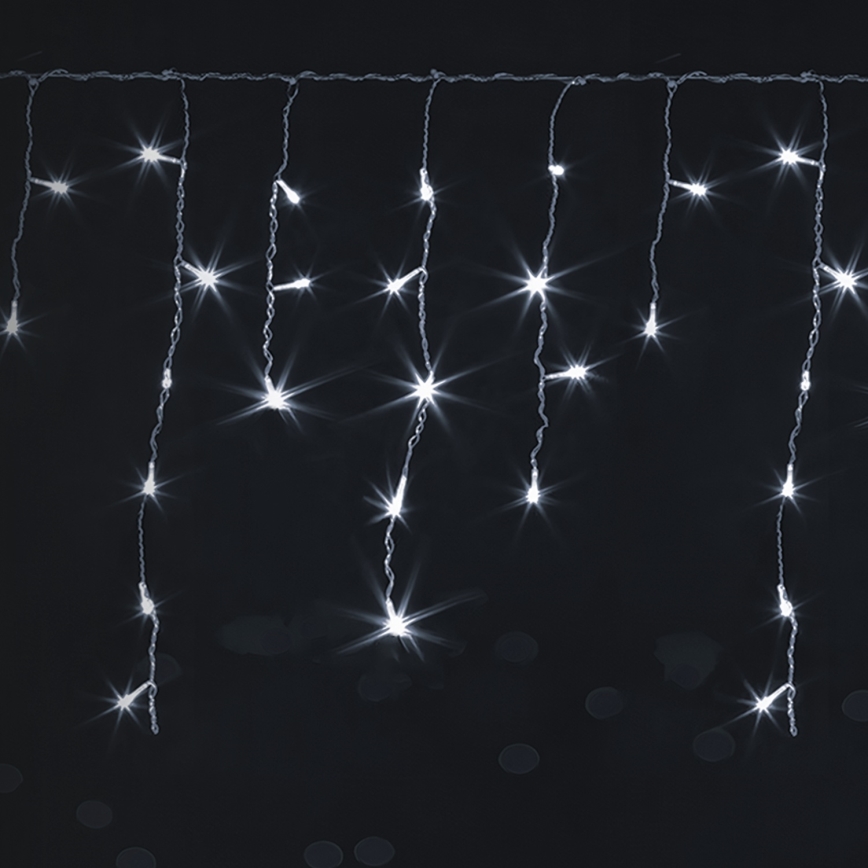 BRILAGI - Guirlande lumineuse LED d'extérieur pour Noël 400 LED / 8 fonctions 23 x 0,6 m IP44 blanc froid