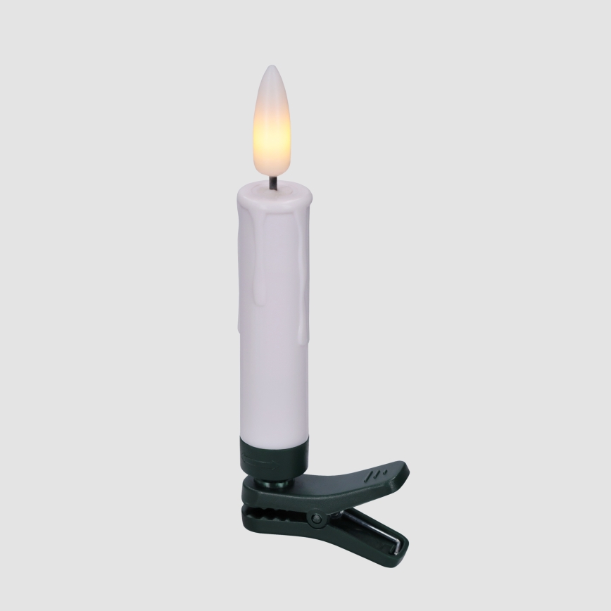 BRILAGI - Guirlande lumineuse LED pour sapin de Noël 10xLED/10xAAA blanc + télécommande