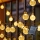 Brilagi - Guirlande solaire décorative LED BUBBLE, 100 LED, 8 modes, 10 m, IP65, blanc chaud, 600 mAh