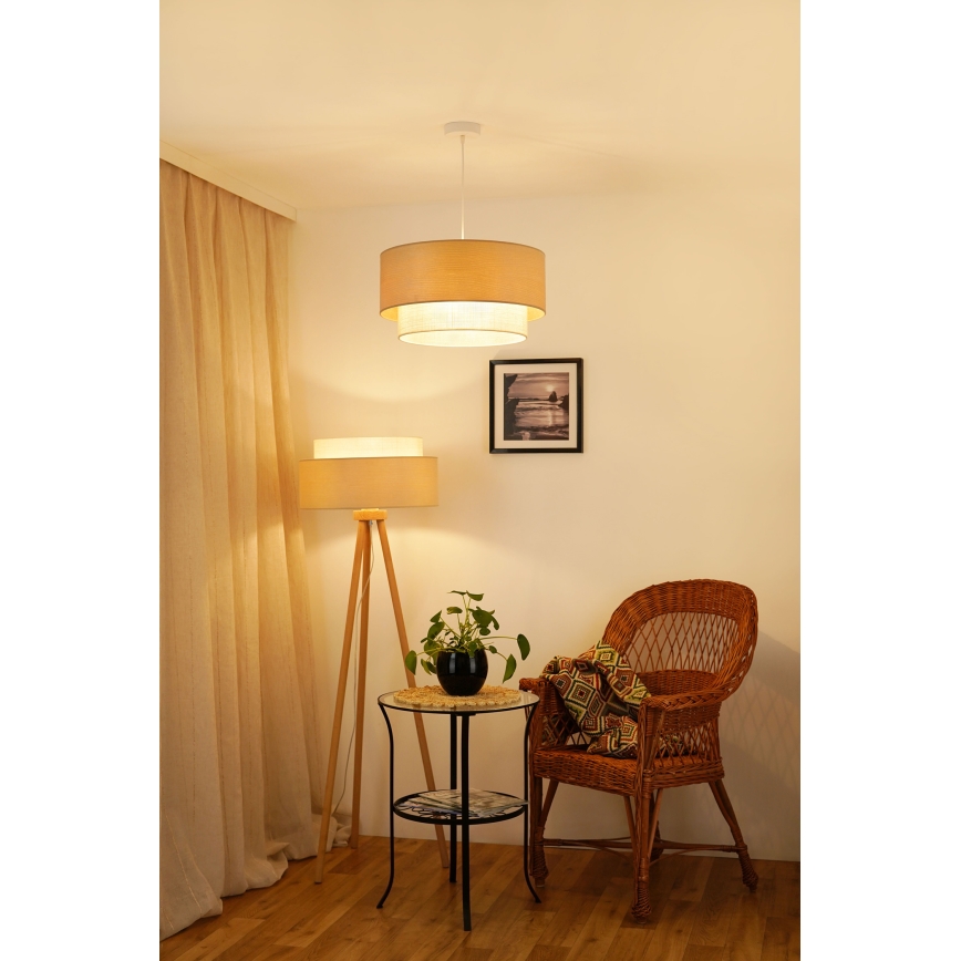 Brilagi - Lampadaire ARIZONA BOHO 1xE27/15W/230V beige