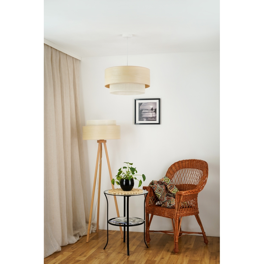 Brilagi - Lampadaire ARIZONA BOHO 1xE27/15W/230V beige