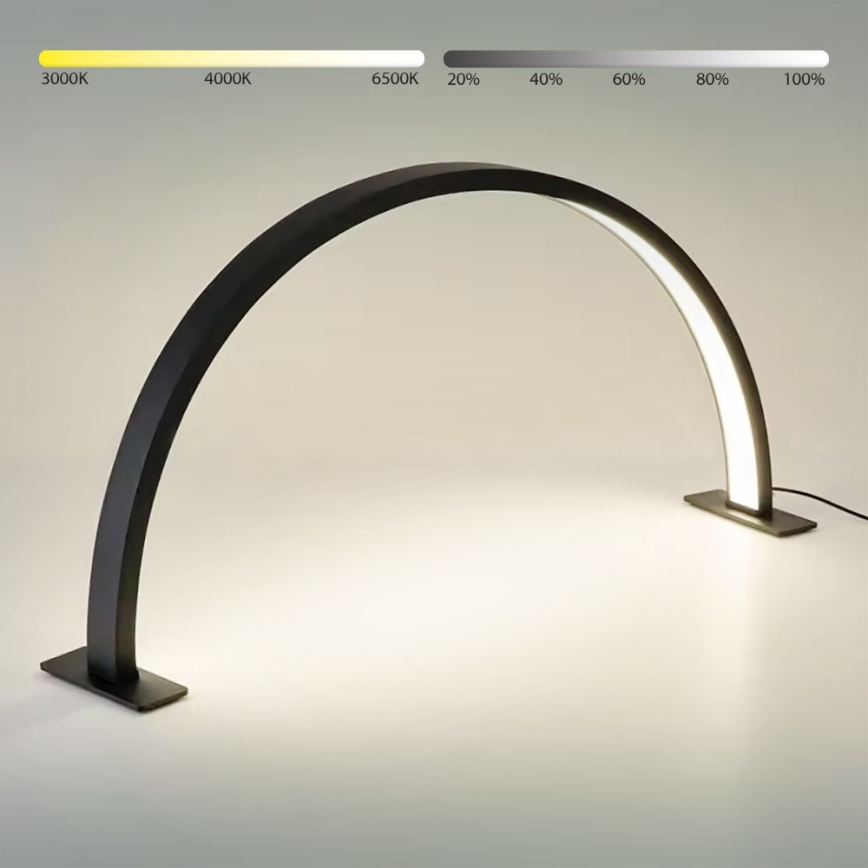 BRILAGI - LED Lampe de table arquée dimmable pour modélisme RADIO LED/30W/24/230V 3000/4000/6500K noire