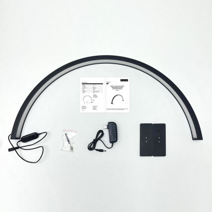 BRILAGI - LED Lampe de table arquée dimmable pour modélisme RADIO LED/30W/24/230V 3000/4000/6500K noire