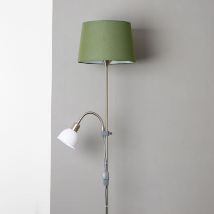 Brilagi - Lampadaire CERIA 1xE27/100W/230V + 1xE14/25W chrome mat/vert