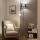 Brilagi - Lampadaire CERIA 1xE27/100W/230V + 1xE14/25W doré/noir