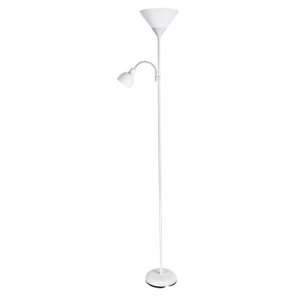 Brilagi - Lampadaire CERIA 2 en 1 1xE27/100W/230V + 1xE14/25W blanc/noir