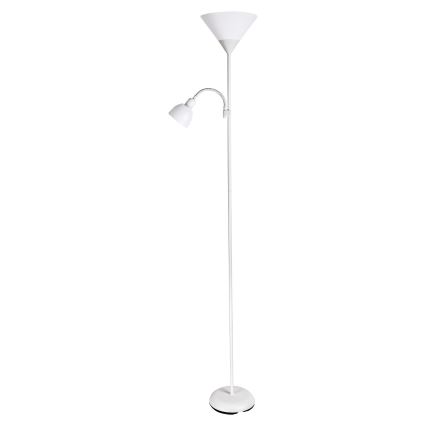 Brilagi - Lampadaire CERIA 2 en 1 1xE27/100W/230V + 1xE14/25W blanc/vert