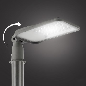 Brilagi - Lampadaire de rue extérieur LED articulé URBANLIGHT LED/100W/230V gris IP65