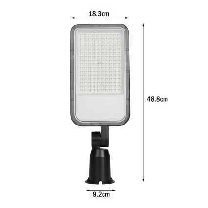Brilagi - Lampadaire d'extérieur LED URBANLIGHT 100W/230V noir IP65