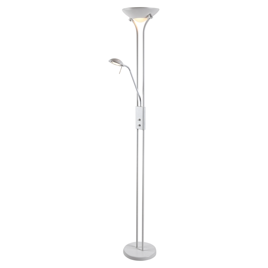 Brilagi - Lampadaire dimmable SCARLETT 1xR7s/230W/230V + 1xG9/40W blanc