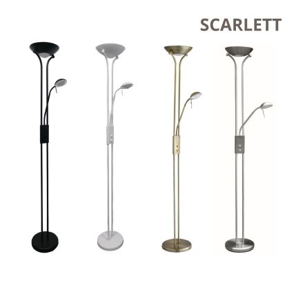 Brilagi - Lampadaire dimmable SCARLETT 1xR7s/230W/230V + 1xG9/40W bronze