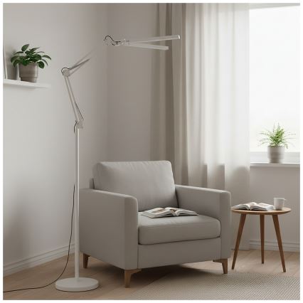 Brilagi - Lampe sur pied flexible dimmable LED VARIO LED/14W/230V 3000-6000K 157 cm blanc