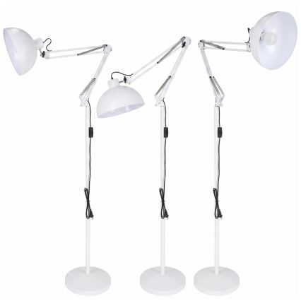 Brilagi - Lampadaire flexible TASKER 1xE27/60W/230V 157 cm blanc