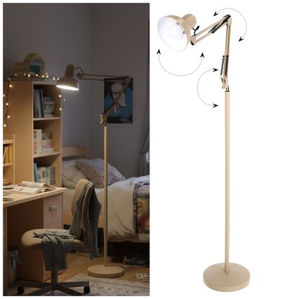 Brilagi - Lampadaire flexible TASKER 1xE27/60W/230V 184 cm beige