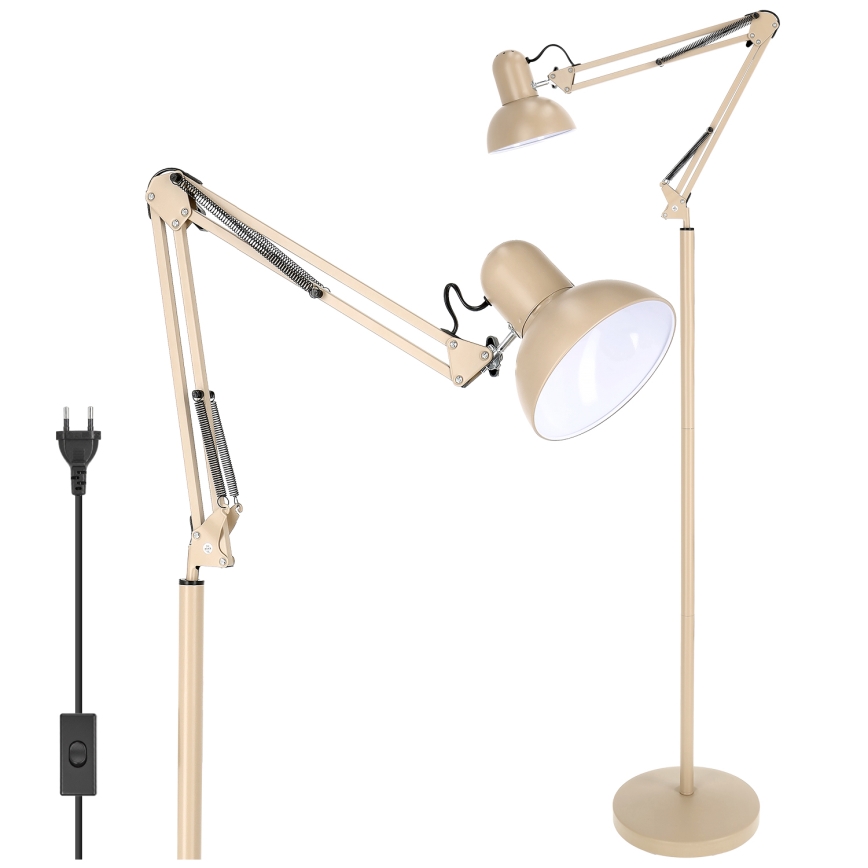 Brilagi - Lampadaire flexible TASKER 1xE27/60W/230V 184 cm beige