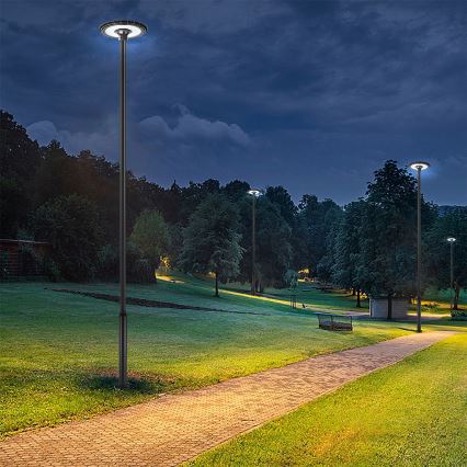 Brilagi - Lampadaire LED avec poteau de 5 m URBANSPARK LED/120W/230V noir IP65