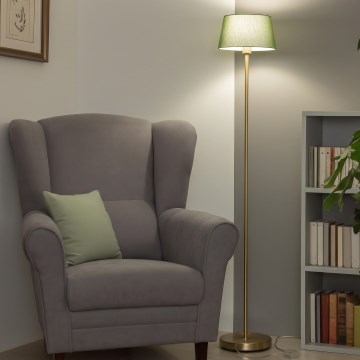 Brilagi - Lampadaire LED CERIA 1xE27/20W/230V Ø 25 cm vert/doré