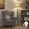 BRILAGI - Lampadaire LED CERIA 1xE27/20W/230V Ø 35 cm beige/doré